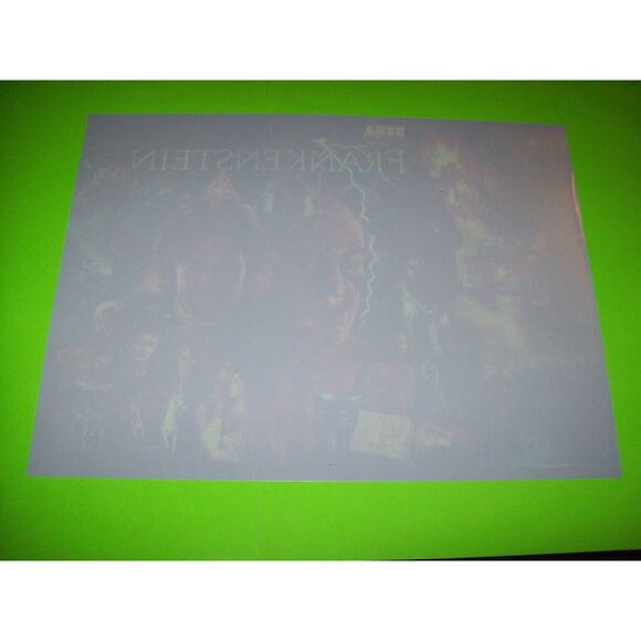 Frankenstein Mary Shelleys Pinball Translite NOS Horror Movies Halloween 1995 - Picture 12 of 12